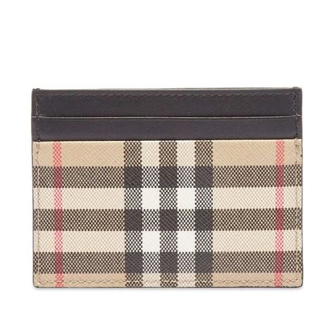burberry vintage check card case